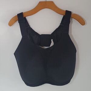 LIVI Lane Bryant Wireless Medium-Impact Wicking Sports Bra Black Size 44DDD